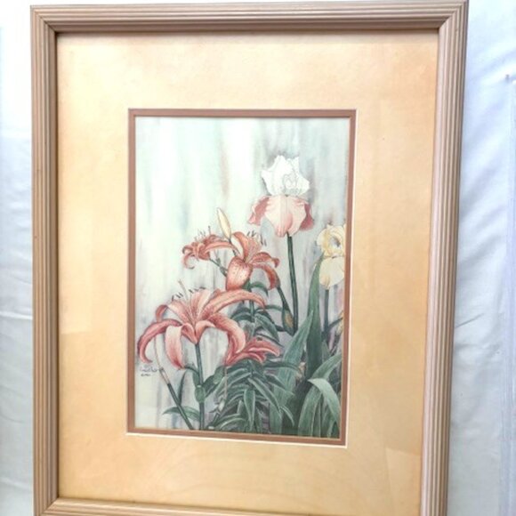 "Iris & Lillies" by artist Carmel Foret - Picture 1 of 1